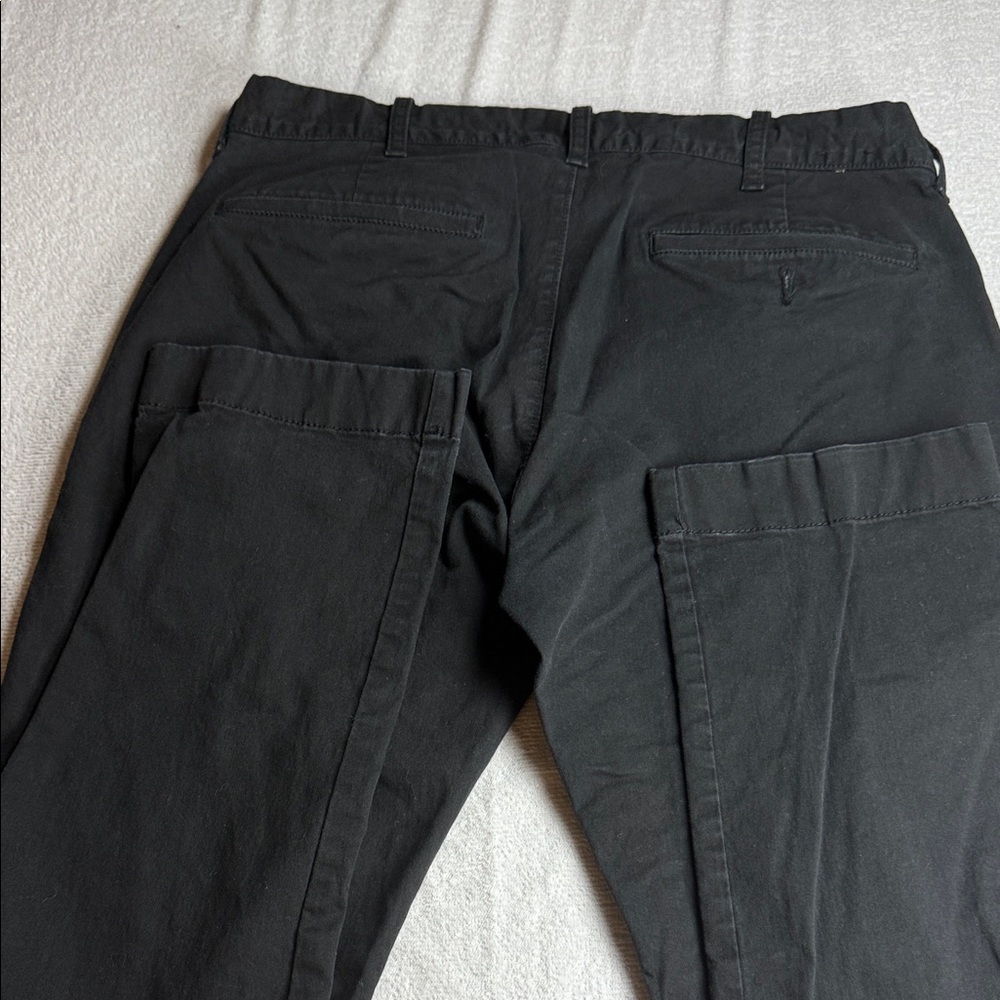 J. Crew Flex slim-fit Driggs khaki Men's Black Pants - Picture 9 of 10